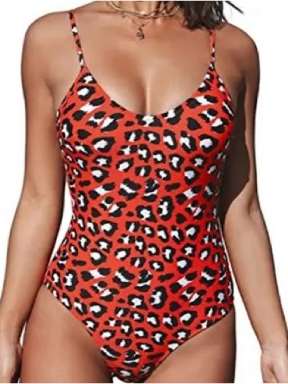 Orange Leopard Swimsuit